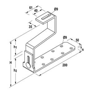 Crochet GC réglable pour double tuile en acier inoxydable A2 (10pcs) - Product Image 3