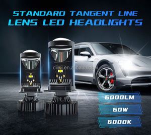 Diini 60w द्वि एलईडी हेडलाइट बल्ब 6000lm 6000-6500k ip68 वाटरप्रूफ H4 मिनी प्रोजेक्टर 12v प्रत्यक्ष एल्यूमीनियम नई स्थिति - Product Image 6