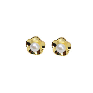Pendientes y Broches de Oreja de Plata Coreana S925 Wenchi para Mujer, con Perla de 7-8 mm, Soporte Vacío para Joyería DIY, Modelo Chino 16292 - Product Image 5