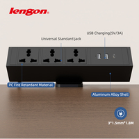 Enchufe universal de 10A/16A, muebles de calidad Superior, abrazadera de escritorio para conferencias, toma de corriente con toma de corriente controlada por USB