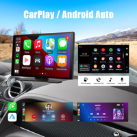 Moniteur de voiture universel 4K 10,1'' à utilisation fluide, puissance de fonctionnement 5-15W, contrôle par application, CarPlay sans fil, caméra de recul Android