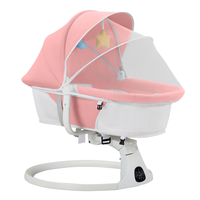 Berceau électrique rechargeable USB, contrôlé par application, pour bébés, balançoire automatique, musique, télécommande, portable, nouveau-né