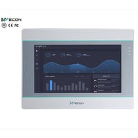 WECON PI3102ie Pantalla Táctil HMI Industrial Resistiva de 10.1 Pulgadas, Económica, 1024*600, 128 MB de RAM Flash, Puerto Serie RS485