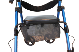 Andador con Ruedas y Asiento Plegable de Aluminio Ultraligero de 6 kg, Especial para Personas Mayores, Capacidad de 136 kg - Product Image 5