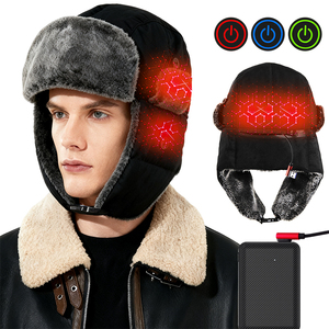 Chapeau chauffant alimenté par batterie rechargeable pour hommes et femmes, casquette chauffante d'hiver pour le ski en plein air, la pêche, les activités par temps froid, <span class=keywords><strong>chauffe</strong></span>-tête thermique - Product Image 1