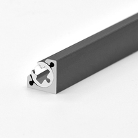 W10 * H10mm Angle de lampe d'armoire en alliage d'aluminium réglable avec éclairage doux Surface anodisée T5 Installation d'angle