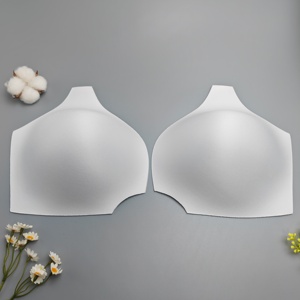 Coussinets de soutien-gorge ronds populaires de haute qualité, confortables, de forme ovale, grande taille, avec support, surface respirante, en mousse éponge, doux - Product Image 1