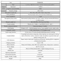 Système de microphone de conférence sans fil 1 à 2 360° ° Haut-parleur de conférence à 4 microphones avec suppression du bruit pour les réunions Zoom/Teams