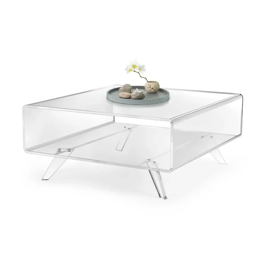 Custom Furniture Transparent Acrylic Table Coffee Table for Home Decor