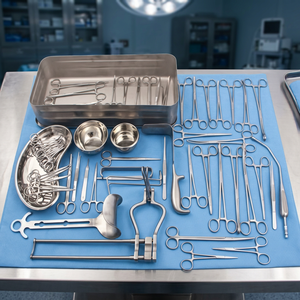 Kit d'instruments chirurgicaux gynécologiques manuels en métal certifiés CE Classe I avec garantie d'un an - Product Image 4