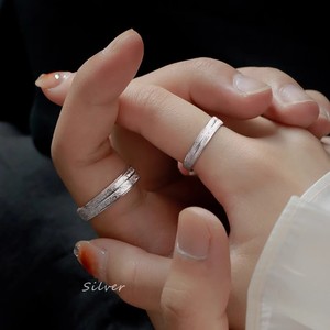 S999 Reines Silber Sternenhimmel Schlichte Ringe Paar-Eheringe für Männer und Frauen - Einfaches und Einzigartiges Reines Silber Design - Product Image 6