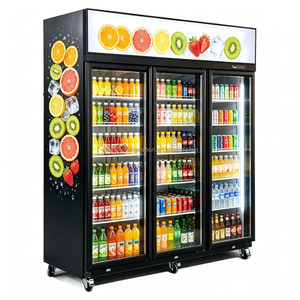 Vitrina Refrigerada Vertical de 3 Puertas con Compresor Superior, Enfriador de Bebidas con Enfriamiento por Aire - Product Image 6