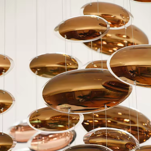 Customized <b>Large</b> Lighting Villa Lobby Hotel Modern Egg Shaped Art Luxury Ceiling Chandeliers - Product Image 6