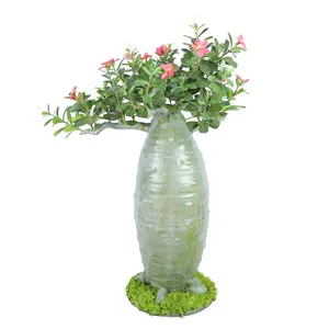 Stylish Design Indoor Decoration Artificial Plants Plastic Plastic Tree with Flower Faux Simulation Plantas