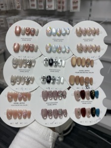 <span class=keywords><strong>Uñas</strong></span> Acrílicas <span class=keywords><strong>de</strong></span> Lujo Hechas a Mano con Diamantes, Diseño Francés, Flores 3D, para Dedos - Product Image 2