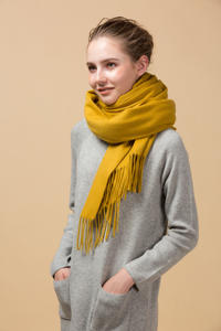 Wholesale Soft Warm Wool <b>Scarf</b> Breathable Lightweight Neck Shawls Custom Printing ODM Wool Mufflers Supplier - Product Image 4