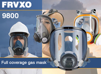 Factory-Accredited Nuclear Face Mask ABEKP3 Filter Bayonet Dual Filters Survival Gas Mask for NBC Respirators Masks