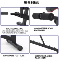 Équipement de fitness TOPTONS, banc de musculation réglable pour entraînement en intérieur, inclinable et inclinable en sens inverse, en vente