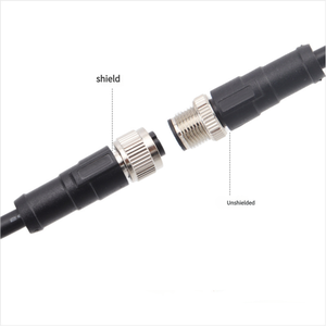 Sensör kablosu erkek tak M12 5 6 8 12 17 Pin BD kodu su geçirmez IP67 düz sinyal paneli tel PLC bağlantıları için montaj - Product Image 3