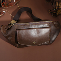 Sac de poitrine vintage en cuir véritable et toile, motif crocodile, fermeture éclair, classique, minimaliste, bandoulière, pour le travail quotidien, les voyages, portable