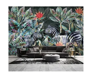 Custom Druck Tropical Textil Tapete Morderm Wandbild