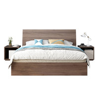 Meubles en bois de design italien moderne, lits grand format, écologiques, rangement sous le lit