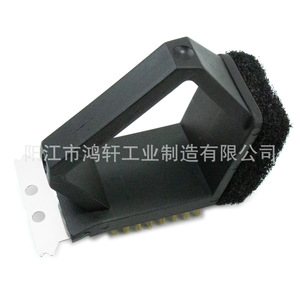 Brosse de nettoyage pour barbecue avec poils en fil de cuivre 15x10x10cm pour grille de barbecue et cuisson au barbecue - Product Image 5