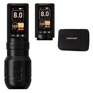 <span class=keywords><strong>Ambition</strong></span> <span class=keywords><strong>Soldier</strong></span> 270 - Juego de Máquina de Tatuar Inalámbrica Profesional con Pluma, Motor sin Escobillas de 2400 mAh, Carrera de 4.0 mm/4.5 mm, RCA, Permanente Completa - Product Image 3