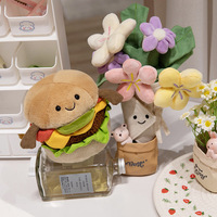 Peluche originale JELLYCATS Fun Taco Burger Pizza en coton PP et coton, cadeau pour unisexe