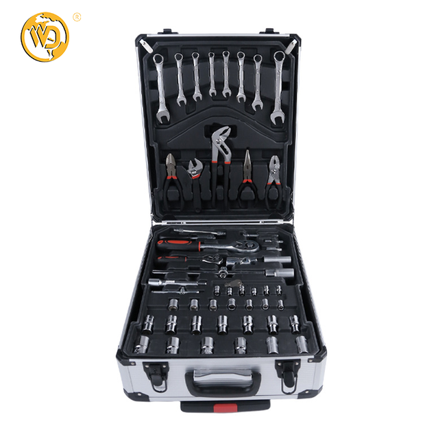 187PCS Wheeled Suitcases Style Adjustable Repairing Hand Tools Set Wrench Combination Repair Tool