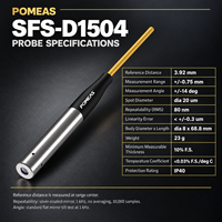 POMEAS SFS-D1504 Chromatic Confocal Displacement Probe, Rentang +/-0.75 mm, Jarak Referensi 3.92 mm