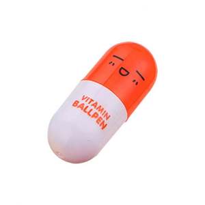 Nouveauté promotionnelle petite capsule rétractable forme de pilule mignon stylo à bille vitamine stylo à bille pour les enfants - Product Image 2