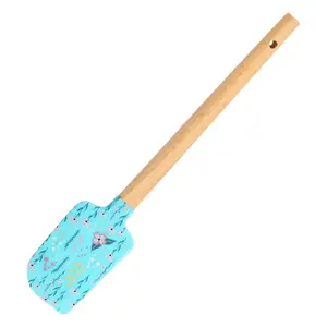 Nhà Bếp Chuyên Nghiệp Tiện Ích Hữu Ích Nấu Ăn Scraper Cho Nướng Phục Sinh Vui Vẻ Nướng Silicone Spatulas