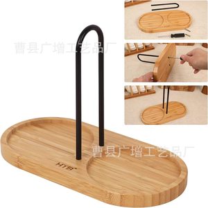Bamboo Spice <b>Jar</b> With Rotating Lid Salt Container <b>Kitchen</b> Condiment <b>Storage</b> Box Portable Solid Wood Design - Product Image 5