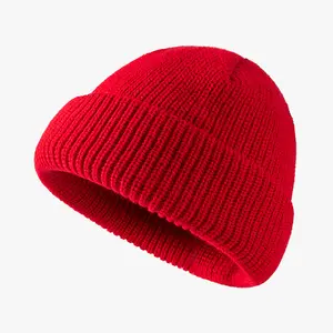 秋冬时尚冬季针织皮帽可选男女通用青少年酷瓜豆豆帽针织骷髅帽