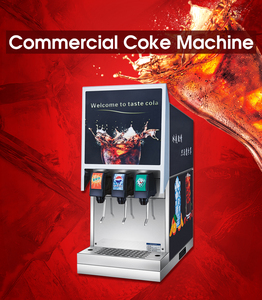 Thương Mại Hoàn toàn Tự Động Ba-Đầu Thép Không Gỉ Dispenser Có Ga Nước Giải Khát Xi-rô Trộn Máy Cho Thức Ăn Nhanh Burger - Product Image 4