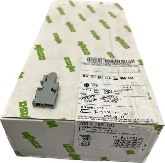 1 Brand New Original Item Plc 200x 769-101 Female Connector Product