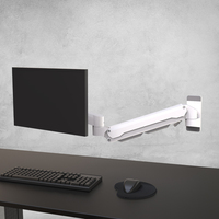 Écran LCD mural à bras unique noir T9-GA01-W-PLUS pour poste de travail des infirmières 15 ''-32'' Moniteurs Nouveau produit