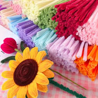 100 pièces par sac, barres torsadées colorées, créatives pour le bricolage et l'artisanat, barres en fil de fer moelleuses, kits de décoration imaginatifs