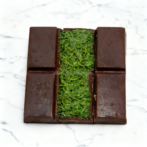 Substitut de beurre de cacao, confiture solide au <span class=keywords><strong>chocolat</strong></span> au lait et pistache, <span class=keywords><strong>saveur</strong></span> Dubaï, 37g, emballage personnalisable, fournisseur en gros - Product Image 3