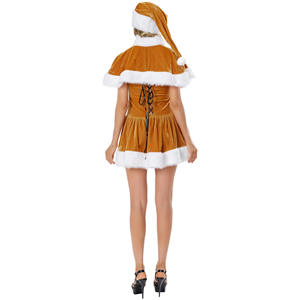 Vente chaude Femme <span class=keywords><strong>Sexy</strong></span> Costume Fête De <span class=keywords><strong>Noël</strong></span> Père <span class=keywords><strong>Noël</strong></span> Habiller Tenue De <span class=keywords><strong>Noël</strong></span> Santa Cosplay Costume Avec Chapeau - Product Image 3