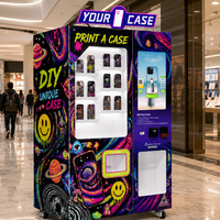 Distributeur automatique de coques de téléphone en libre-service, machine à imprimer des coques de téléphone pour les kiosques de vente au détail des centres commerciaux