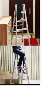 Aluminum A-Frame Step <b>Ladder</b> Portable Household <b>Ladder</b> for Indoor Decoration Home Maintenance - Product Image 4