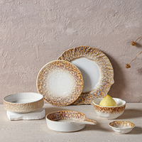 Assiette de Dîner de Restaurant Style Japonais en Porcelaine, Assiette Chapeau de Paille, Assiette à Pâtes, Assiette à Soupe, Assiette Creuse, Vaisselle en Gros