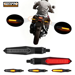 Universal LED Motorcycle Accessories 12v Waterproof Sequential Amber Flasher Indicator Blinker Lights <strong>Turn</strong> <strong>Signal</strong> for Motorcycle - Product Image 1
