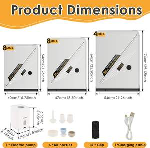 Bolsa de compresión, bolsa al vacío, compartimento para equipaje, extracción de ropa, bolsa de almacenamiento para viajes - Product Image 4