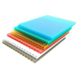 Sunboard Hoja de <span class=keywords><strong>policarbonato</strong></span> <span class=keywords><strong>transparente</strong></span> Iluminación hueca Invernadero Sombrilla Cobertizo para vehículos eléctricos Panal de múltiples capas - Product Image 1