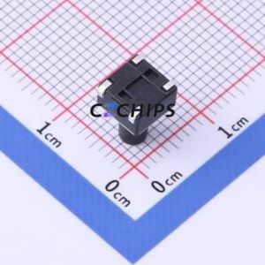 TS-1036U-A11B3-D2 Tactile Switch SMD-4P,6x6mm Switch Single Pole Single Throw Round Button 2.5N Vertical Mount - Product Image 2