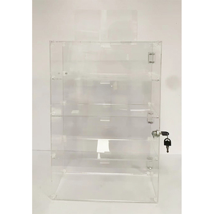 Tùy chỉnh rõ ràng Acrylic hiển thị tủ trong suốt Acrylic Showcase với khóa 3 tầng có thể khóa hiển thị trường hợp - Product Image 6