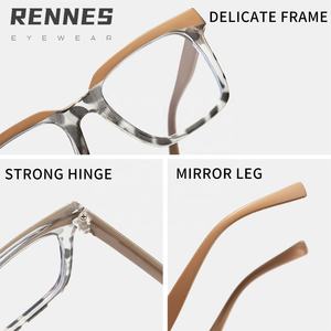 Haute qualité rétro décontracté couleur Collision rectangulaire Anti-lumière bleue montures de lunettes modèles chauds pour les étudiants atteints de myopie - Product Image 6